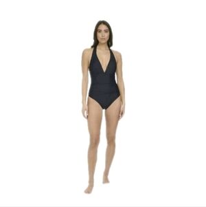 Tommy Hilfiger Sky Captain One Piece Halter Swimsuit Women's 16 Navy NWT